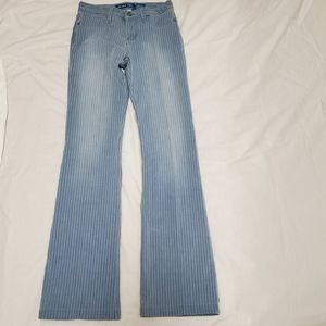 LET ME B. flared pinstripe pants, Size 3